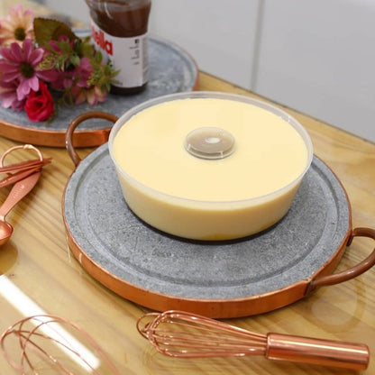 FORMA PUDIM C/TAMPA 1100ML - PW53 TWH. - CX C/8X4