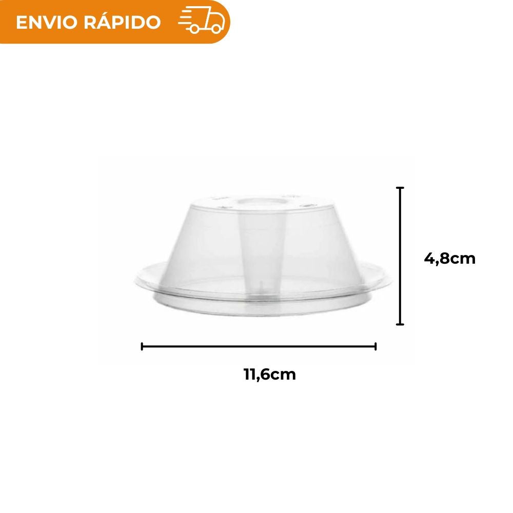 FORMA PUDIM C/TAMPA  300ML - PW63 TWH - CX C/12X10