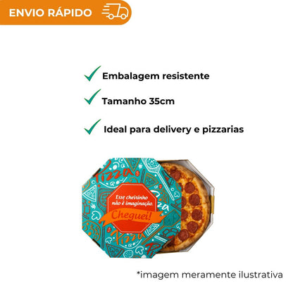 EMB. P/PIZZA 35CM BRANCA IMPRESSA PLUS - PC C/25