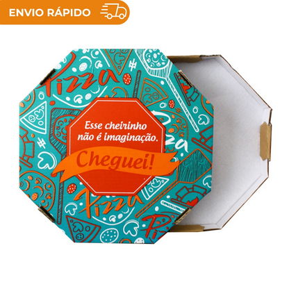 EMB. P/PIZZA 35CM BRANCA IMPRESSA PLUS - PC C/25