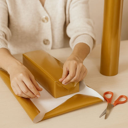 BOBINA DE PAPEL PRESENTE DOURADO - 60CM - UN