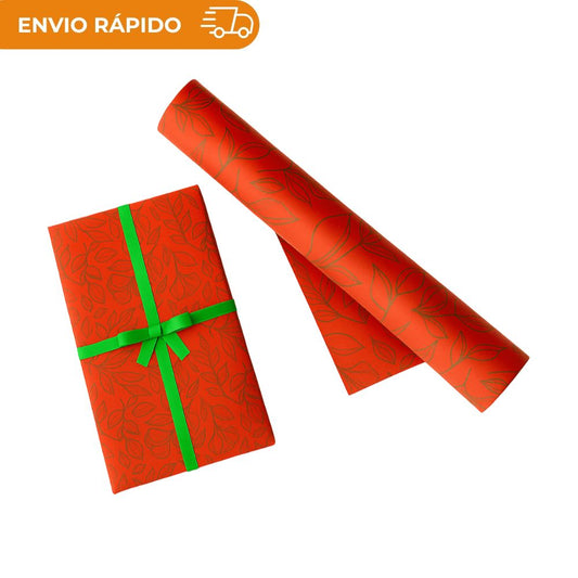 BOBINA DE PAPEL PRESENTE FLORES - 40CM