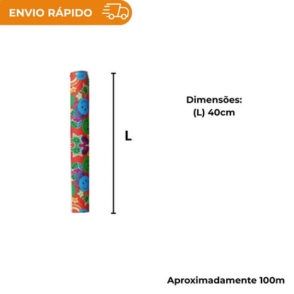 BOBINA DE PAPEL PRESENTE INFANTIL - 40CM