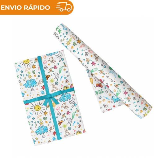 BOBINA DE PAPEL PRESENTE RISCOS - 60CM