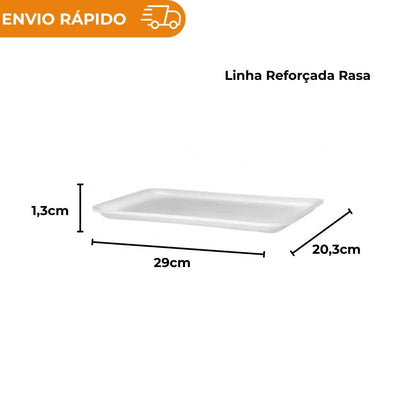 BANDEJA B5 RASA BRANCA - CR-005. - FD C/2X100