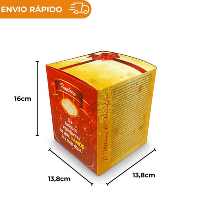 CAIXA P/ PANETONE FRUTAS CRISTALIZADAS - PC C/25