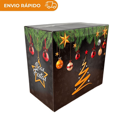 CESTA DE NATAL PRETA - P - PC C/10