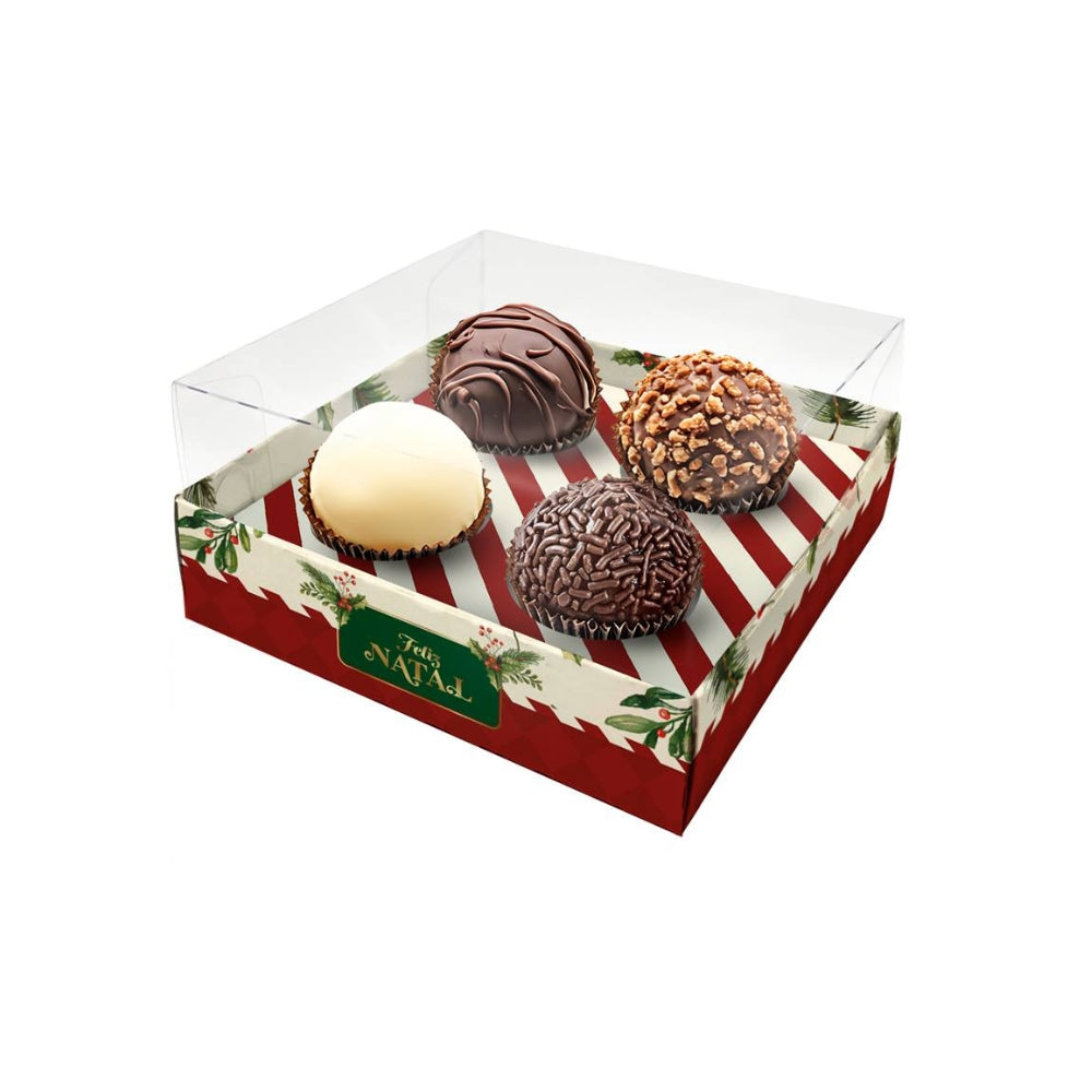 CAIXA 4 DOCES CRISTAL NATAL CLÁSSICO - UN