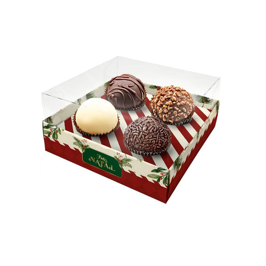 CAIXA 4 DOCES CRISTAL NATAL CLÁSSICO - UN