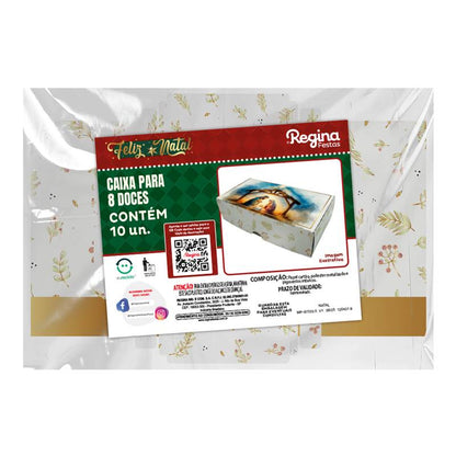 CAIXA MINI PANETONE C/VISOR ESPERANÇA - UN