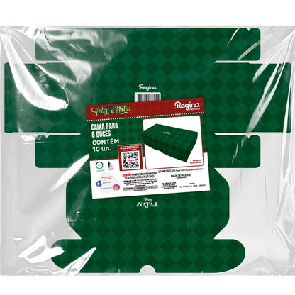 CAIXA 8 DOCES NATAL ORIGEM VERDE - UN