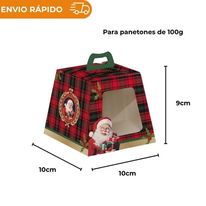 CAIXA PARA PANETONE COM VISOR MAGIA INFINITA 100G