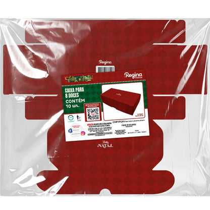 CAIXA 8 DOCES NATAL ORIGEM VERMELHO - UN