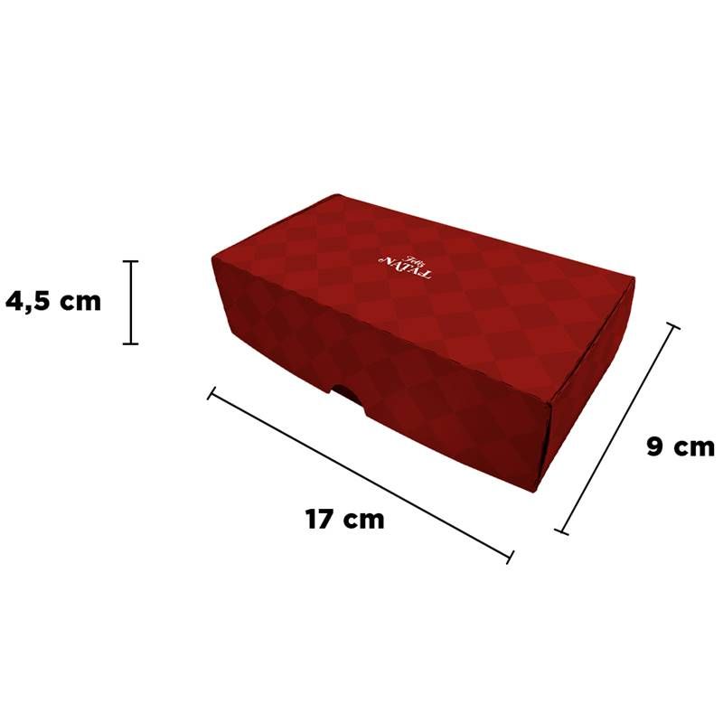 CAIXA 8 DOCES NATAL ORIGEM VERMELHO - UN