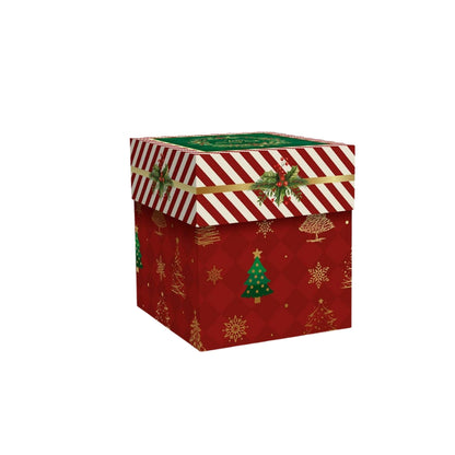 CAIXA PANETONE C/TAMPA VERMELHA NATAL CLÁSSICO - UN