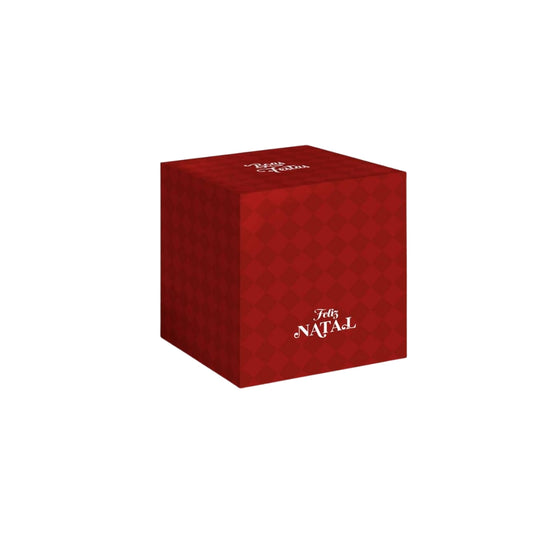 CAIXA PANETONE NATAL ORIGEM VERMELHO - UN