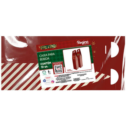 CAIXA PRESENTE BEBIDA ENVELOPE NATAL - UN