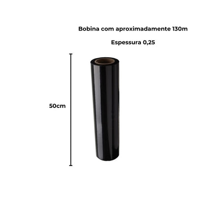 STRETCH C/ TUBETE 50X0,25 PRETO- BOB C/130M