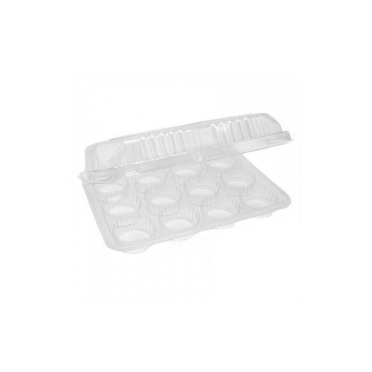 EMBALAGEM PET 12 DOCES RETANGULAR GA 19 - CX C/100
