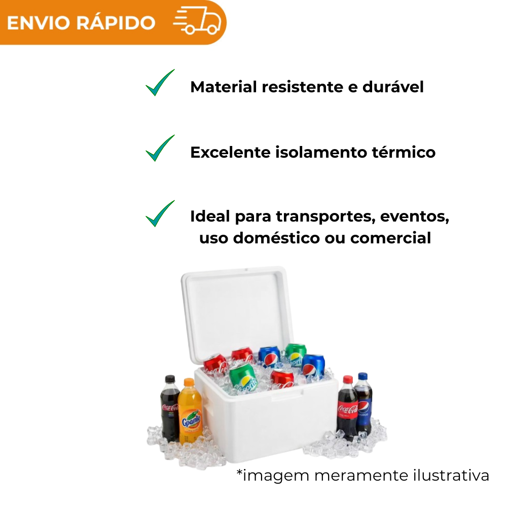 Caixa de Isopor Térmica EPS Tamanhos Variados