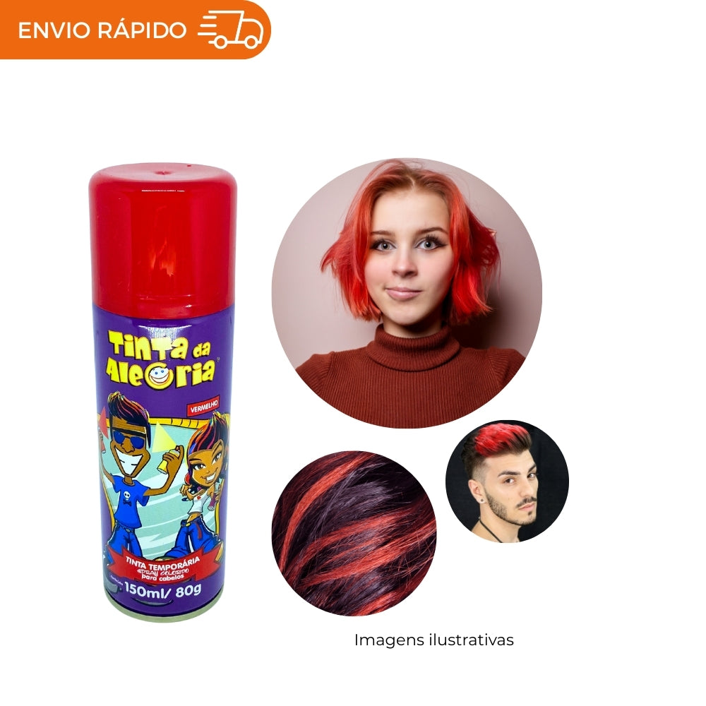 TINTA SPRAY P/CABELO 150ML - UNIDADE