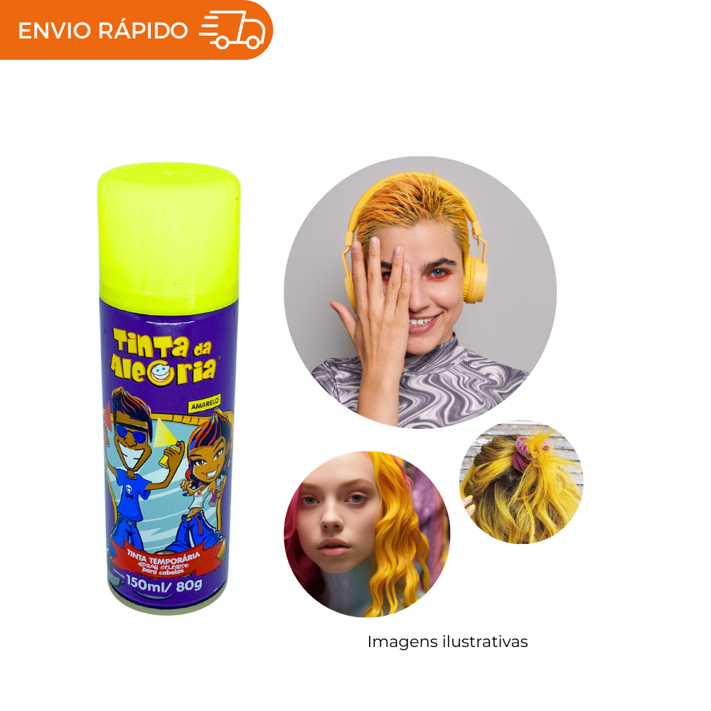TINTA SPRAY P/CABELO 150ML - UNIDADE