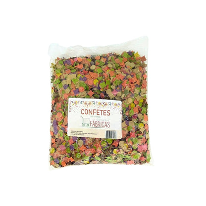 CONFETE DE PAPEL COLORIDO - 2 PACOTES COM 100G