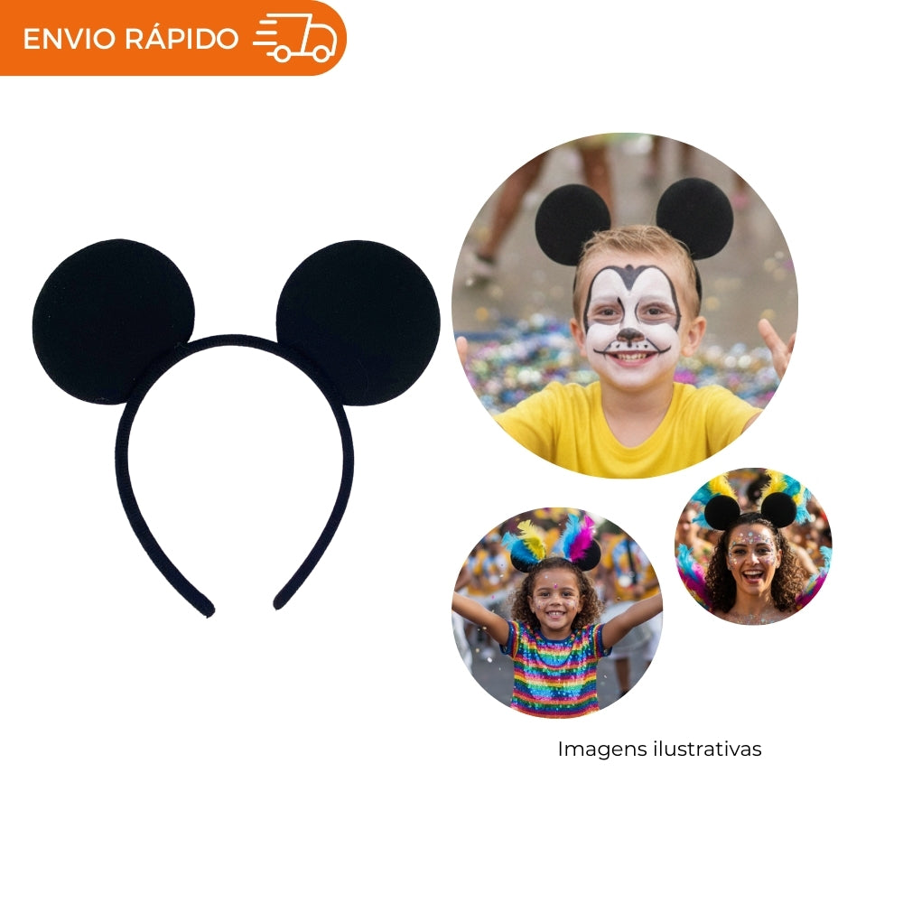 TIARA RATINHO ORELHAS MICKEY  - UNIDADE