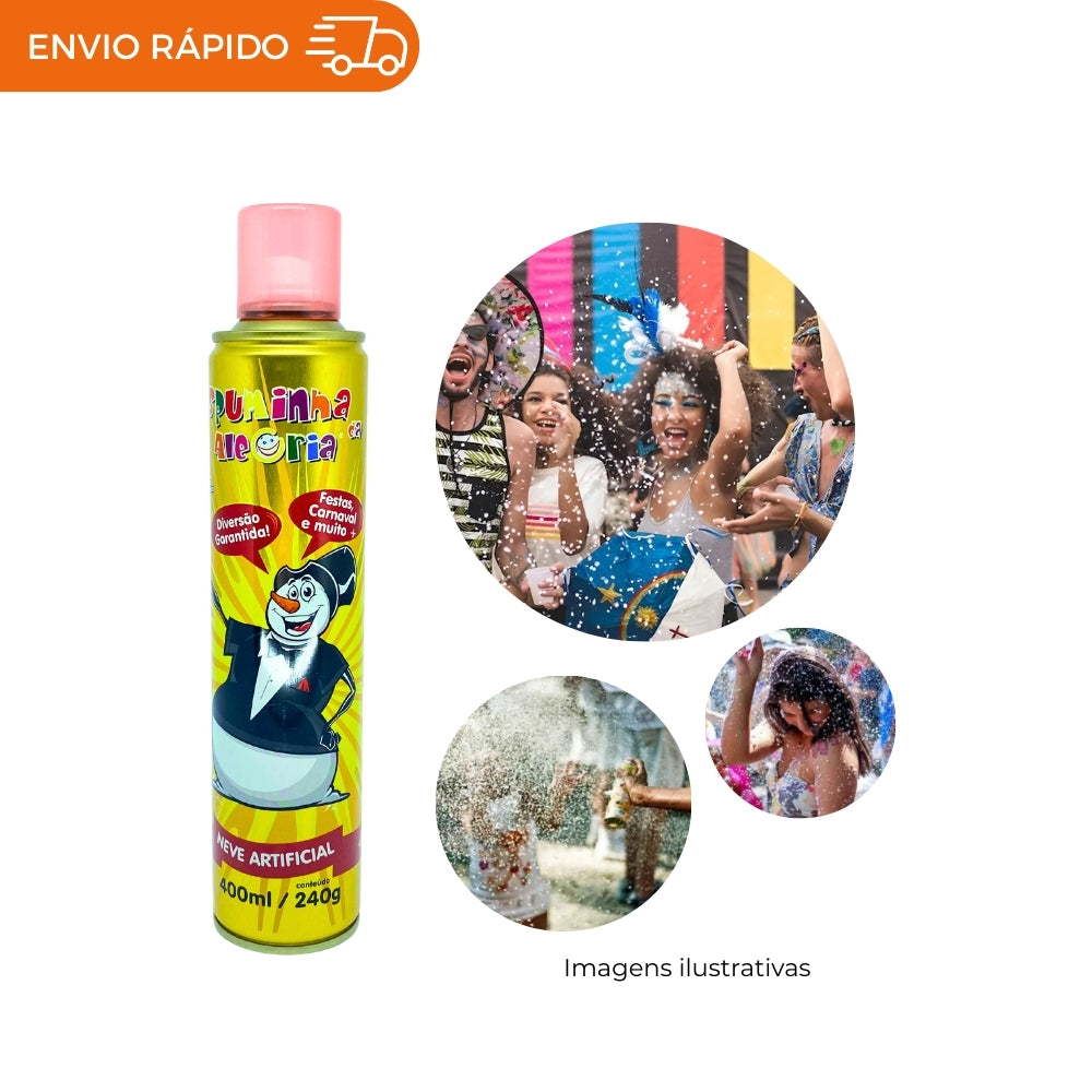KIT FOLIA 100G CONFETE + 1 ESPUMA ALEGRIA