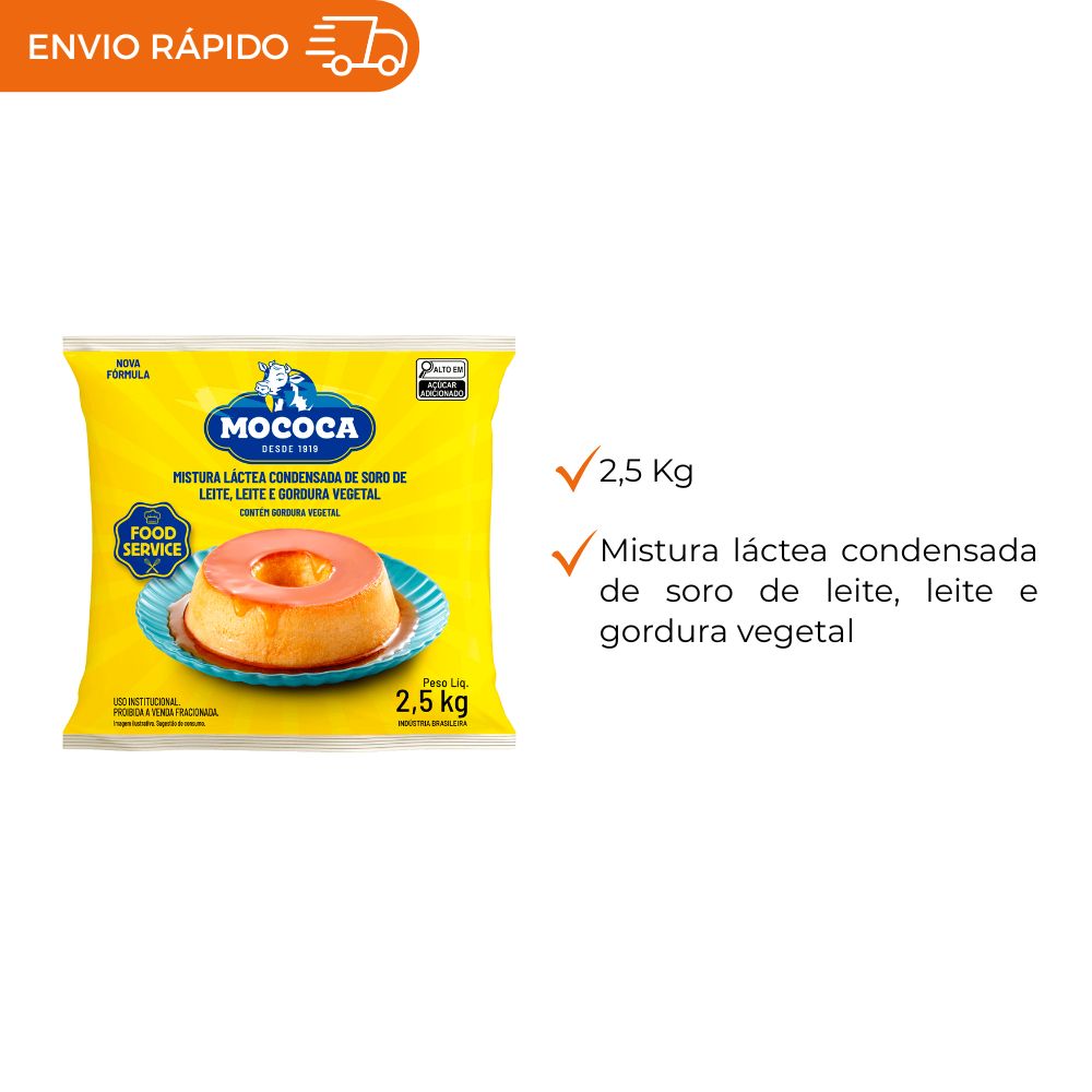 MISTURA LÁCTEA CONDENSADA MOCOCA BAG 2,5KG