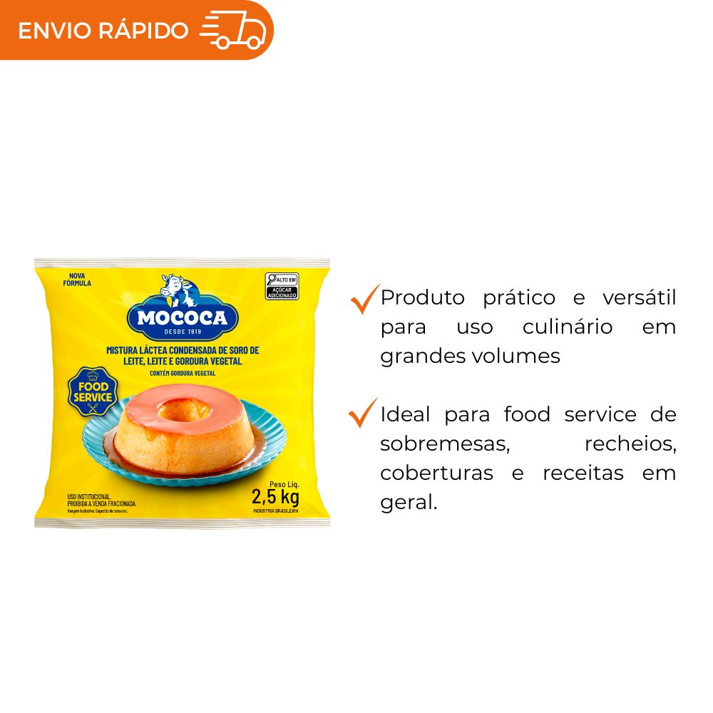MISTURA LÁCTEA CONDENSADA MOCOCA BAG 2,5KG