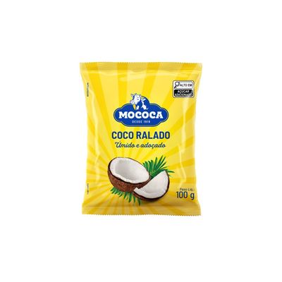 COCO RALADO ÚMIDO E ADOÇADO - PACOTE 100G