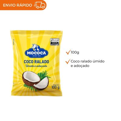 COCO RALADO ÚMIDO E ADOÇADO - PACOTE 100G