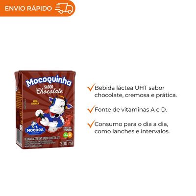 BEBIDA LACTEA MOCOQUINHA CHOCOLATE - 200ML