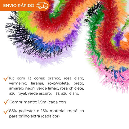 MARABU LIGHT 1,50M COLORS -  PACOTE COM 13 UNIDADES SORTIDAS