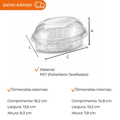 EMBALAGEM PET COLOMBA 1000ML - G 34P - CX C/150