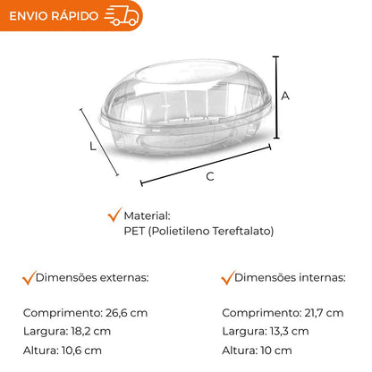 EMBALAGEM PET COLOMBA 2000ML - G 34 - CX C/100