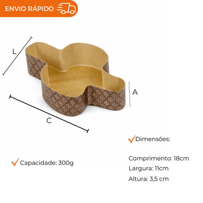ASSADEIRA POMBA PASCAL 300G - PACOTE COM 50 UNIDADES