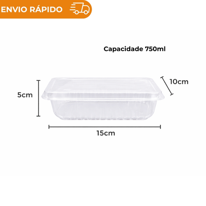 POTE 250ML 500ML 750ML 1000ML 1500ML FREEZER E MICROONDAS