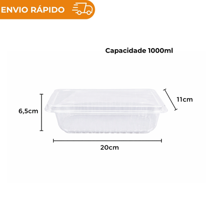 POTE 250ML 500ML 750ML 1000ML 1500ML FREEZER E MICROONDAS