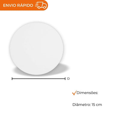 DISCO ISOPOR BRANCO 15CM - ISO-15 - FD C/2X200