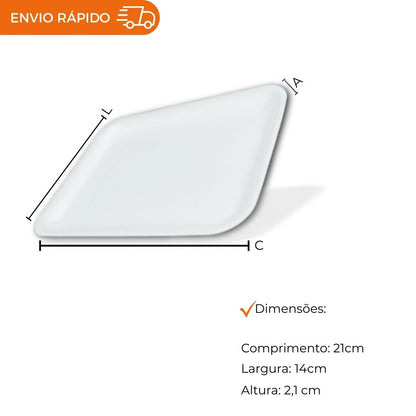 BANDEJA B2 RASA BRANCA - B2R - FD C/4X100