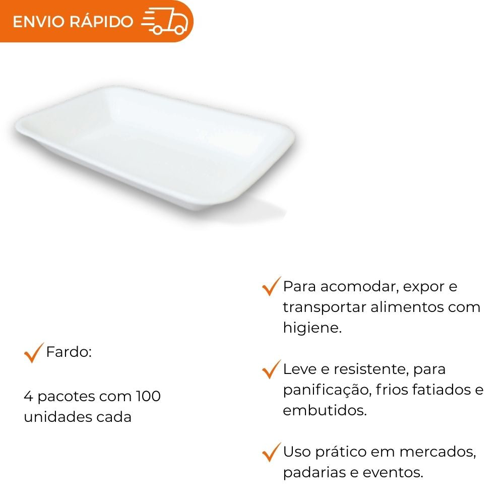 BANDEJA B2 FUNDA BRANCA - B2F - FD C/4X100