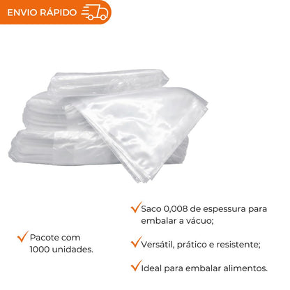 SACO A VACUO - 18X22.. - PC C/1000