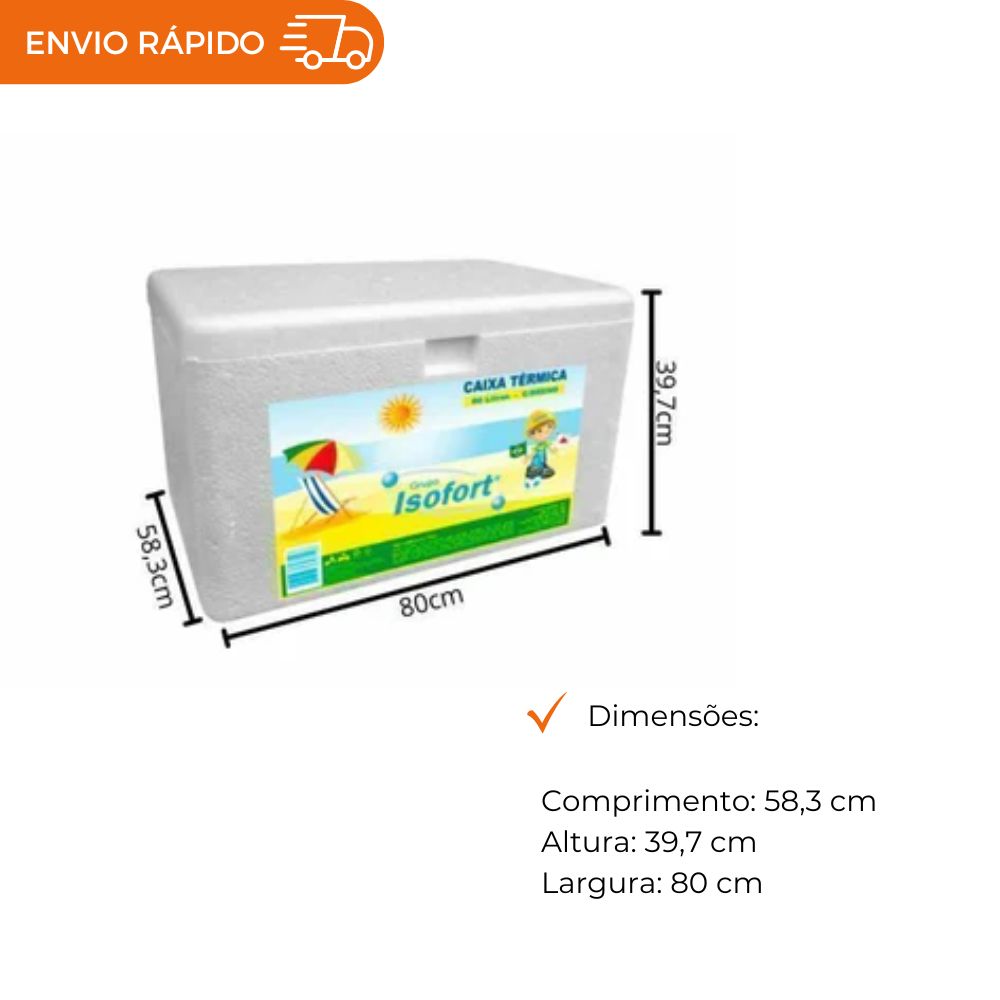 CAIXA DE ISOPOR 100 L - UN