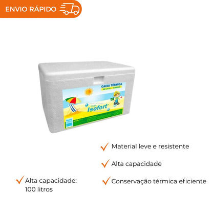 CAIXA DE ISOPOR 100 L - UN