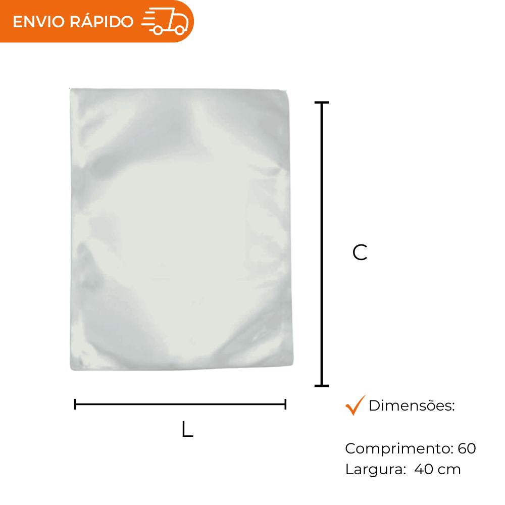 SACO A VACUO - 40X60X0,012. - PC C/500