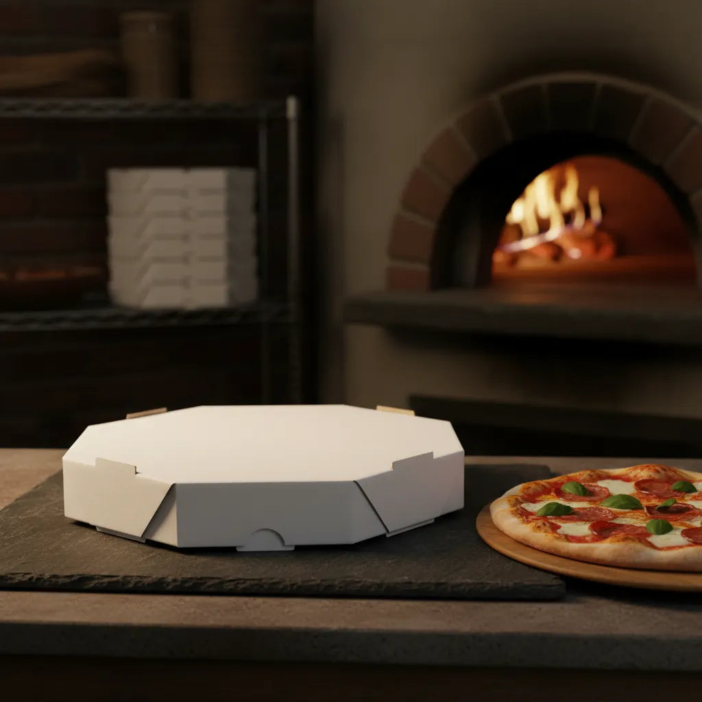 EMB. P/PIZZA 35CM BRANCA S/IMPRESSAO - PC C/25