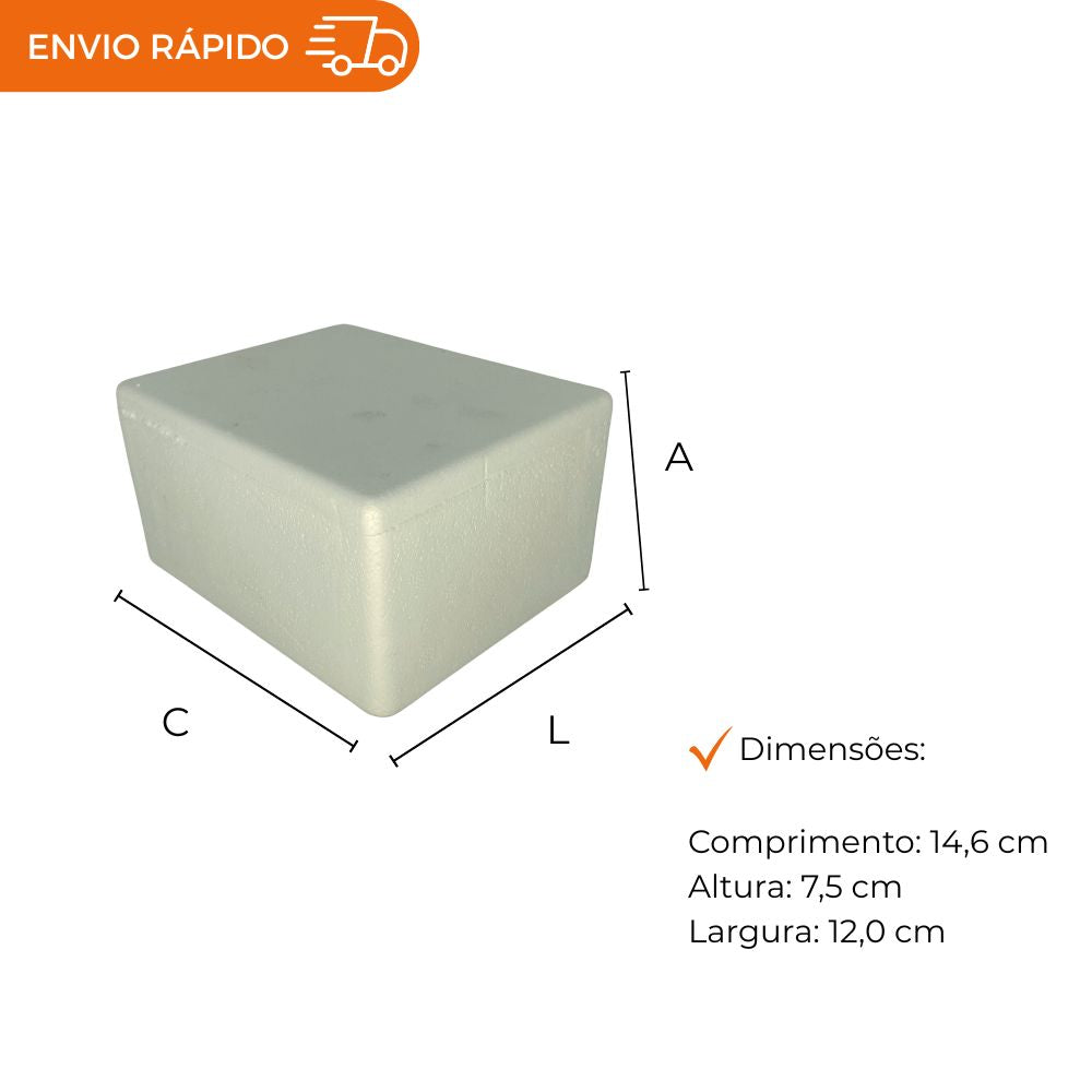 CAIXA DE ISOPOR 500G - FD C50
