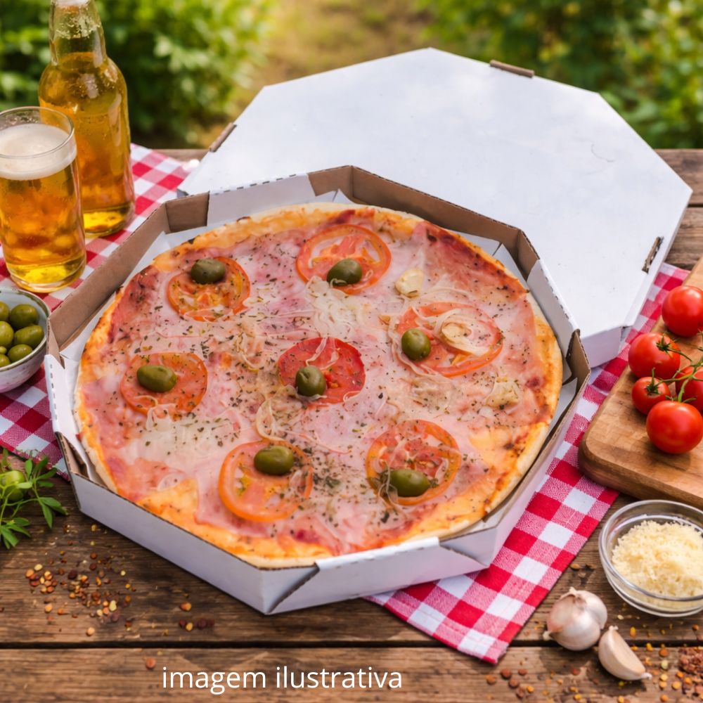 EMB. P/PIZZA 35CM BRANCA S/IMPRESSAO - PC C/25
